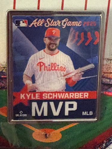 2025 Philadelphia Phillie Kyle Schwarber-All Star Game MVP Pin-CB Park Excusive - Picture 2 of 2