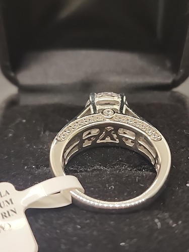 CHARLES WINSTON BELLA LUCE 4.29 CTW ZIRCONIA RHODIUM OVER STERLING RING SIZE 8 - Picture 5 of 10