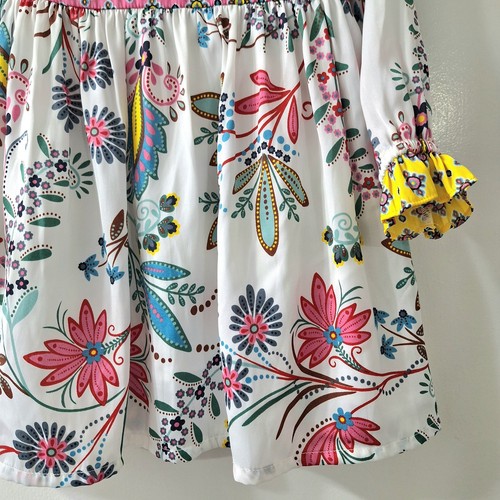 MINI BODEN Mini Me Mollie Dress 2-3 Y 2T Hotchpotch Twirl Floral Lined L/S EUC - Picture 3 of 12