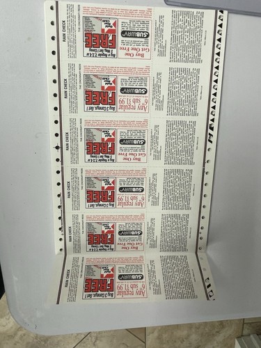 Griffey Jr 2000 Uncut Strip Of 402/403 HR Fresh New 50 Tickets. Unbelievable! - Picture 3 of 3