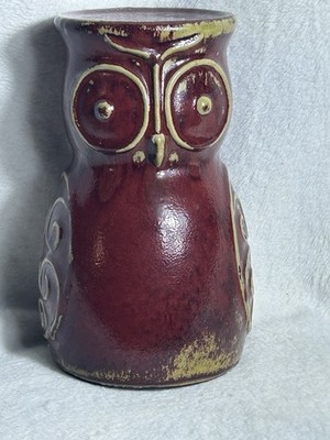 Apropos Home Collection Vintage Ceramic Owl CandleHolder 8X4&1/2 Decor MCM Retro