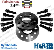Spurplatten schwarz 24mm/Achse ABE u.a.: Alfa Romeo Stelvio 949 Bj. 2016-2025