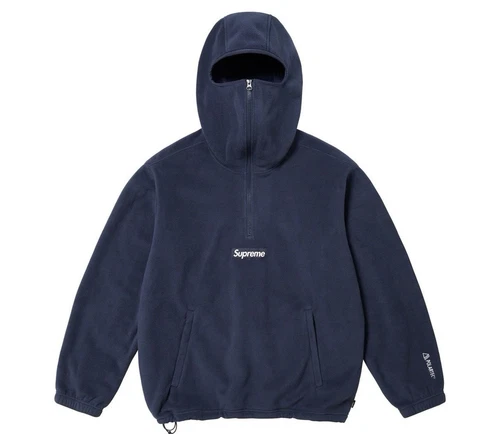 Pull masque demi fermeture éclair Supreme/Polartec bleu marine petit livraison rapide et gratuite ?fw23