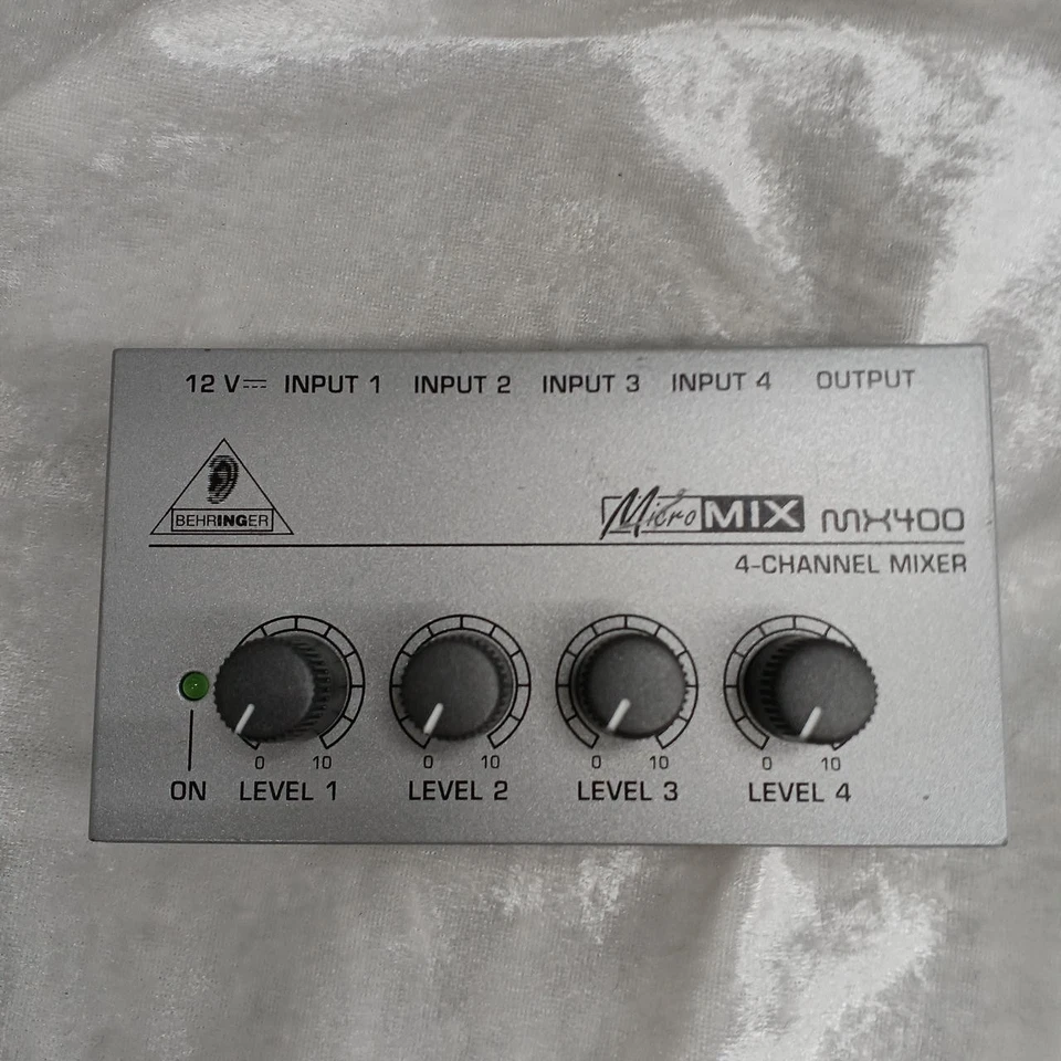 Behringer MX400 4-Channel Line Mixer Compact Ultra Low Noise Good Condition-JPAN - Image 2 of 4