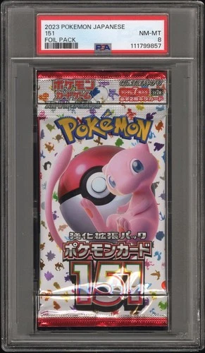 [PSA 8] 151 Booster Pack - SV2a Japanese Mew Foil Holo POKEMON