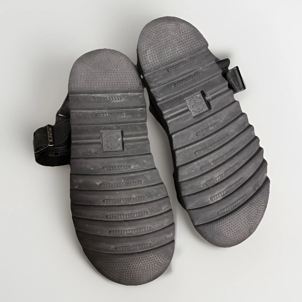 Sandalias de cuero negras Doc Martens para niños talla 2 SoftWair Kyle J zapatos AirWair Dr. Foto 4 de 4