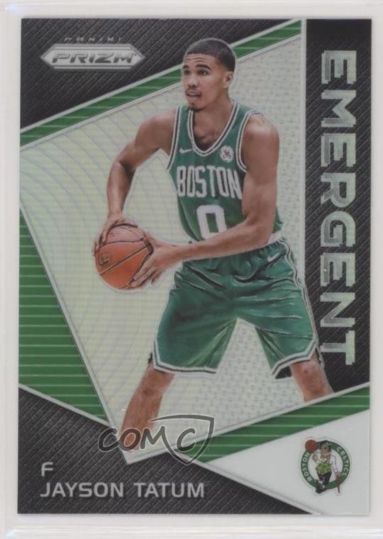 2017-18 Panini Prizm Emergent Silver Prizm Jayson Tatum #EM-JAY Rookie RC 3g8
