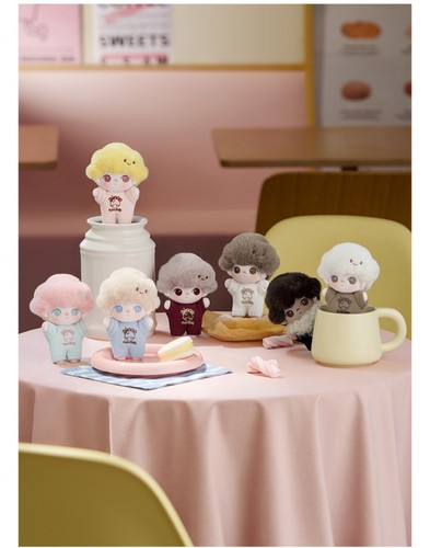 POP MART Dimoo Crush on Coffee Portachiavi Peluche Volto Morbido Sale Marino Crema Latte - Foto 4 di 8
