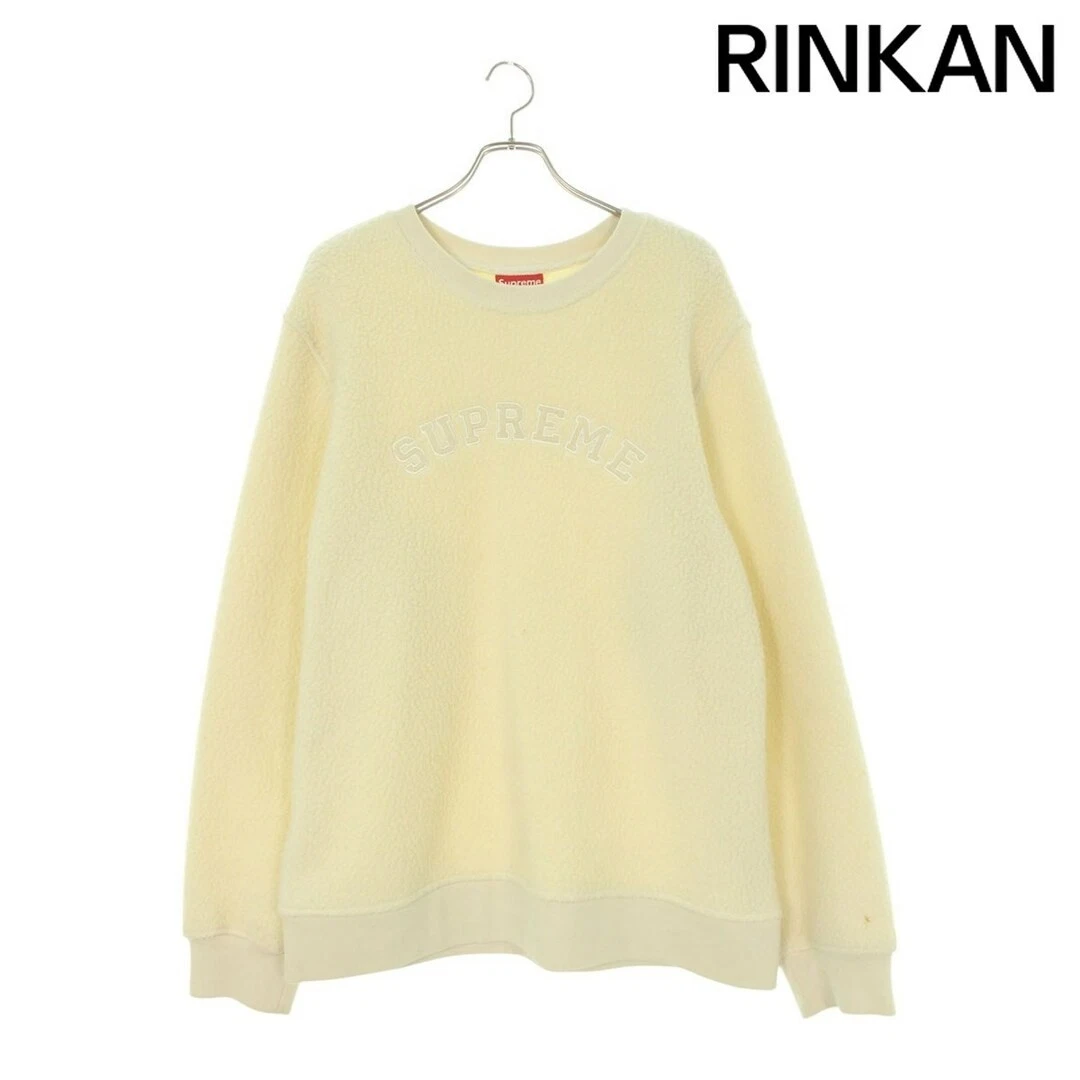 Sweat shirt homme Supreme 17AW Polartec Deep Pile col rond logo art XL d'occasion 0f4bfd