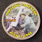 Colorized Kennedy Half Dollar D-Day Shelling Carentan Free Shipping