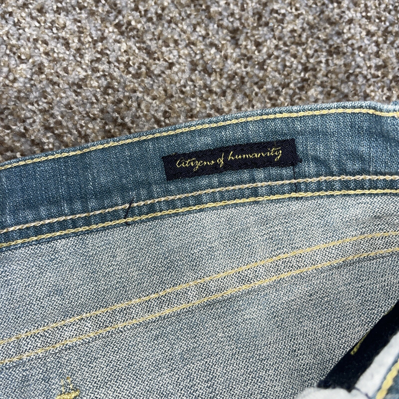 COH Citizens Of Humanity Ingrid stretch #002 size 32 low waist flare jeans 32x30 - View 5