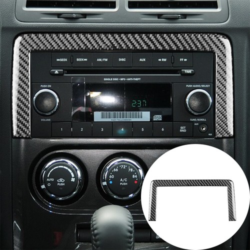 For Dodge Challenger 2008-2014 Carbon Fiber Center Console GPS Navigation Cover - Picture 1 of 11