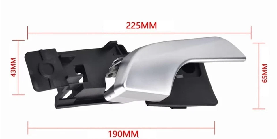 MANIGLIA INTERNA ANTERIORE DESTRA ALFA ROMEO GIULIETTA CROMATA LUCIDA 156092165 - Immagine 2 di 2