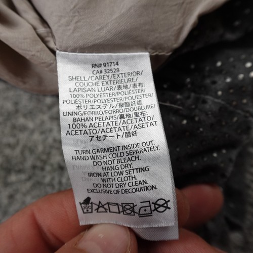 Armani Exchange Jacket Womens S Gray Wrap Full Zip Bling Motto Biker Racer Coat - Picture 9 of 10