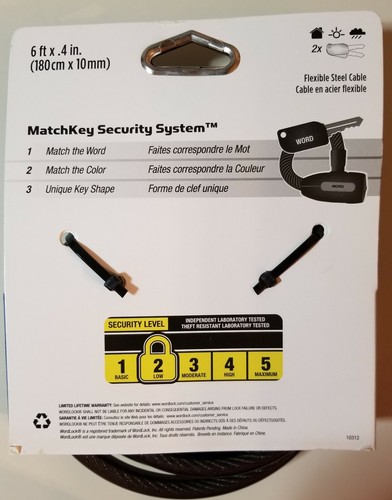 WordLock MatchKey Security Matching Key and Cable CL-617-BK (Black) - Picture 2 of 2