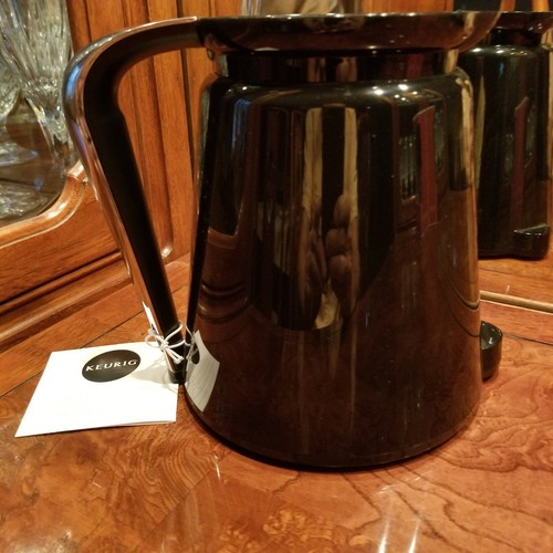 New 2.0 Keurig Thermal Carafe Black & Silver Handle Serving Pitcher - Picture 8 of 8