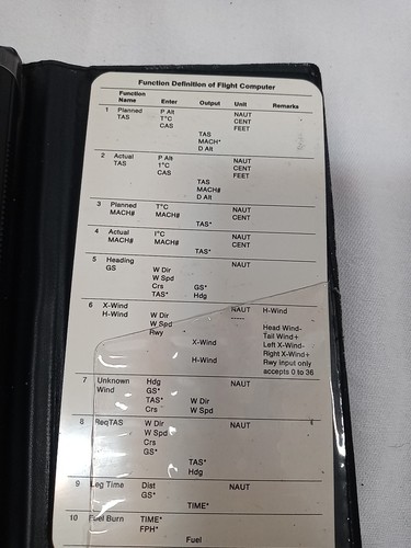 Calculadora de navegación aviación computadora de vuelo ASA CX-1 Pathfinder - Imagen 5 de 7