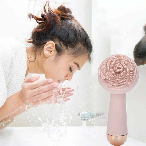 Electric Silicone Facial Cleansing Brush Massage Exfoliator Deep Clean - Picture 8 of 10