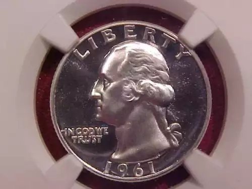 1961 WASHINGTON QUARTER - NGC PF 68 CAMEO - SEE PICS! - (G1401)