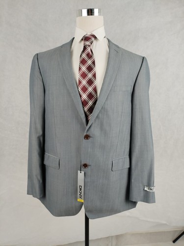 DKNY grauer Anzug 46 Reg, Hose 40 Taille, 37 lang - Bild 1 von 10