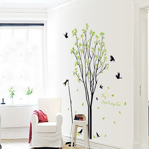 Large Tree Leaves Bird DIY Wall Sticker Decal Living Room Bedroom Kid Home Decor - Picture 6 of 7
