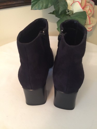 NEW Markon StretchMoleskin Side Zip Ankle Boots SIZE. 9.5Medium BLACK - Picture 4 of 10