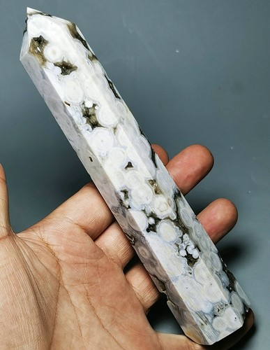 ¡Colección! Increíble torre de cristal de cuarzo geoda ágata jaspe océano orbicular - Imagen 4 de 12