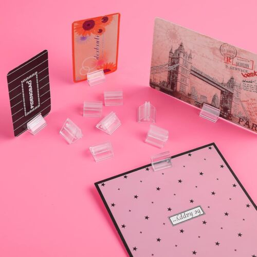 24PCS Plastis Card Stands Clear Game Card Stands Display, Game Piece Holders Pic - Picture 2 of 3