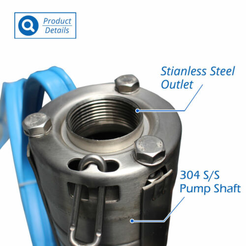4" Solar AC/DC Submersible Water Bore Pump 3HP Hybrid Pump 255m Max Head 5.2m3/h - Picture 3 of 9