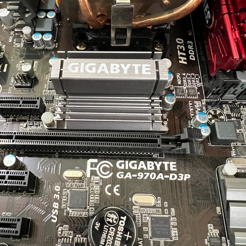 GIGABYTE 970A-D3P Motherboard Combo •AMD FX-6300 •24GB RAM •GTX745 4GB TESTED! - Picture 3 of 14