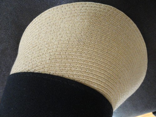 Sun N Sand Headwear Tan And Black Floppy Hat/Visor Adjustable Band One Size - Picture 5 of 19