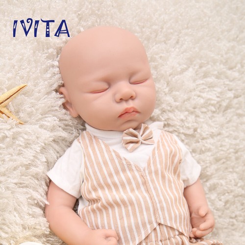 18'' Full Body Silicone Reborn Doll Lifelike Rebirth Baby Boy Xmas Gift OOAK Toy - Picture 1 of 10