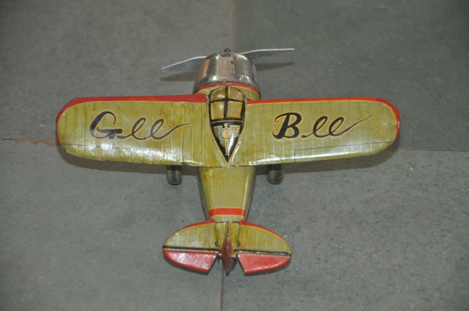 Details zu Vintage Aufziehen T.C Warenzeichen Gee Biene Lockheed Flugzeug Blech Toy, Japan günstigster Preis