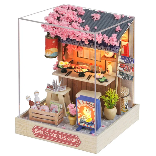 Mini Miniatur Puppenhaus Zum Selbermachen Kleines Haus Kit Spielzeug Haus Möbel Holz Handwerk - Bild 21 von 28