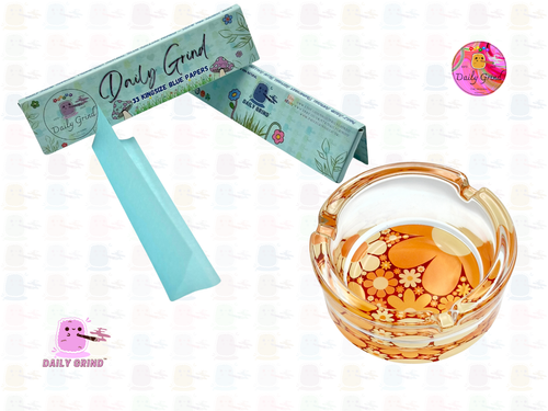 Funky 70's Flowers Glass Ash Tray Novelty Cute Funny Gift Idea-8.2cm - Picture 17 of 18