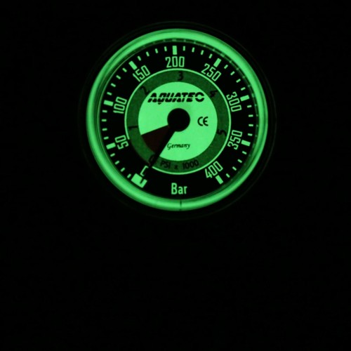 AQUATEC Scuba Pressure Gauge Scuba Diving Spool SPG Console Gauge PG-450M - Picture 4 of 9