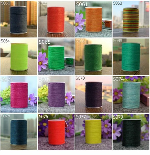 Professional 3 Strands Waxed Lined Thread 0.45mm 148M hand sewing leathercraft - Picture 8 of 13