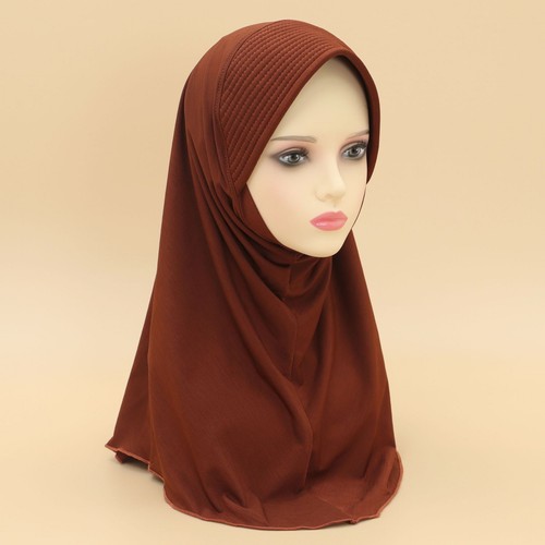 Islamic Headscarf Hijab Muslim Women Instant Wrap Amira One Piece Scarf Turban - Picture 13 of 37