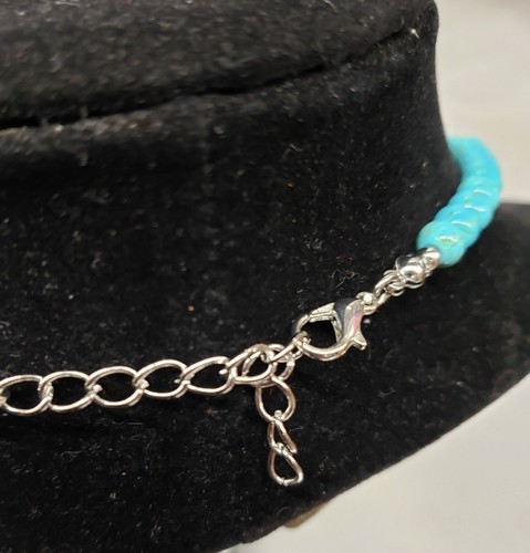 Full Length Constituted Howlite Necklace. Adjustable to 20" with Lobster Clasp - Picture 3 of 3