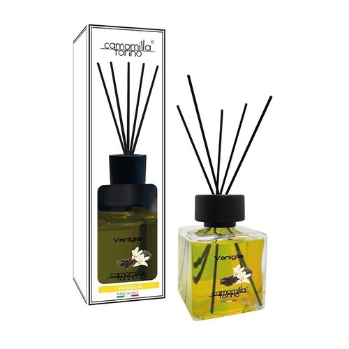 DIFFUSORE PER AMBIENTE PROFUMO CUBO 500ML CON BASTONCINI CAMOMILLA TORINO - Picture 6 of 12