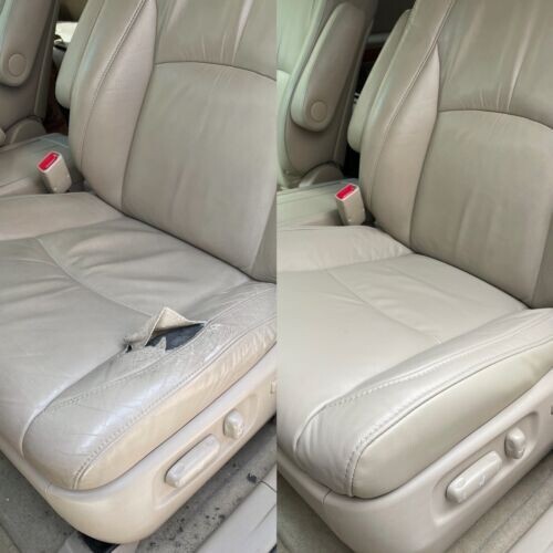 Fits 2006-2012 Mercedes-Benz M-Class (ML) Driver Bottom Seat Cover-LEATHER BEIGE - Picture 10 of 14