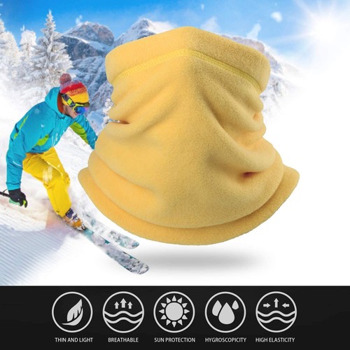 Winter Fleece Adjustable Neck Warmer Gaiter Ski Windproof Half Face Mask Scarf - Picture 9 of 46