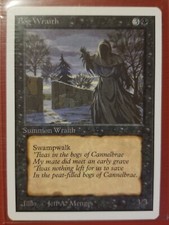 MTG Magic the Gathering Bog Wraith Unlimited NM