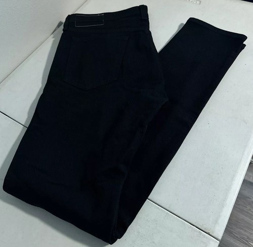 rag & bone Men's Size 34x33 Fit 1 Extra Slim Distressed Black Denim Jeans USA - Picture 10 of 12