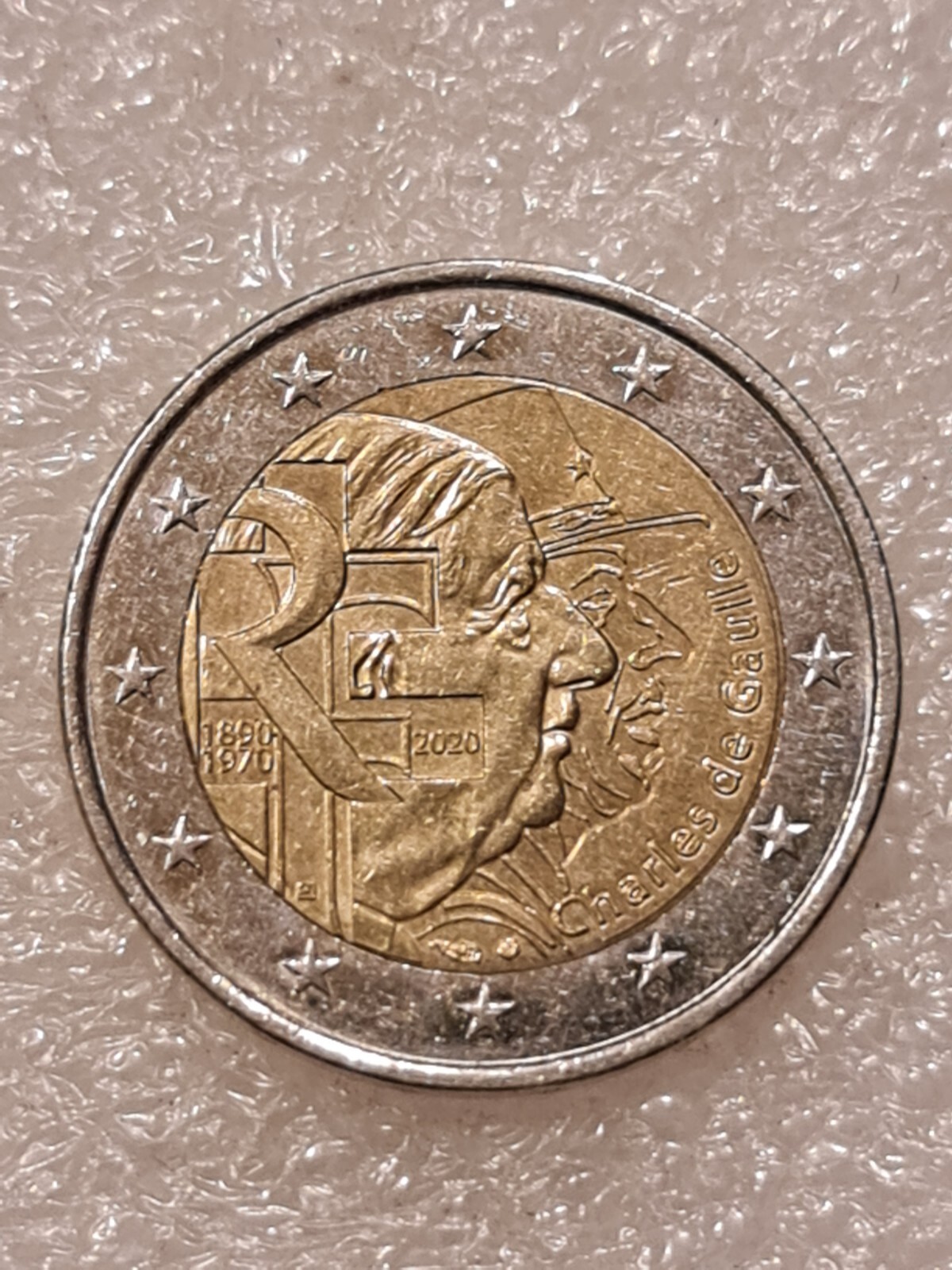 Pièce De 2 Euros 2020 Charles De Gaulle- Commémorative
