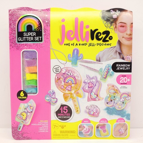 Jellirez Sweet Jewelery Kit Make 20 One of a Kind Designs DYI Super Glitter Set - Bild 1 von 7