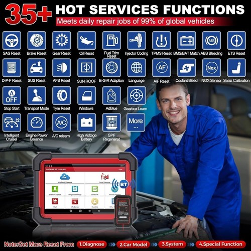 2025 LAUNCH X431 CRP919E BT PRO KFZ OBD2 Diagnosegerät ALLE System ECU Coding DE - Bild 6 von 14