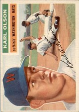 1956 Topps 322 Karl Olson EX #D284411