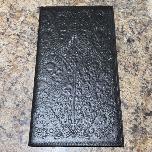 Christian Lacroix Travellers Journal Black Paseo Embossed Travel 4.5 x 8.25 - Picture 3 of 5