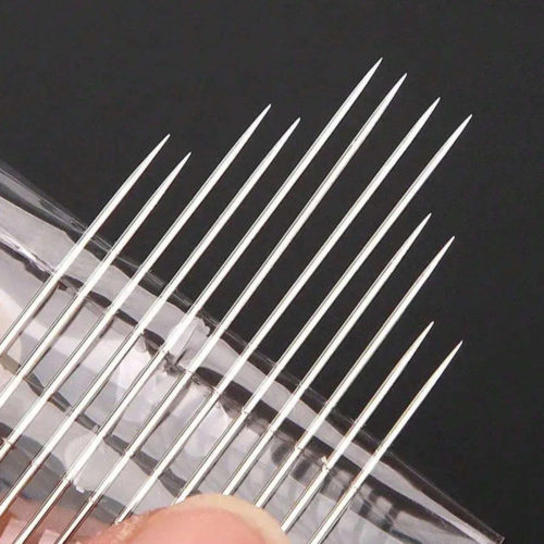 12PCS Hand Sewing Needles Set with Threader Stainless Steel for Embroidery Craft - Picture 3 of 9